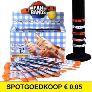 ***FYNDPRIS*** FAN BANDS / HOLLAND ARMBAND I DISPLAY (160 st.)