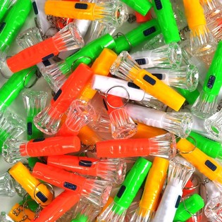 Ficklampa Nyckelring (100-pack) - Mixade F&auml;rger