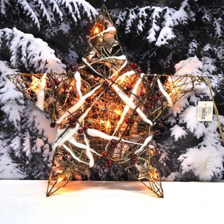 STOR LYSANDE JULSTJ&Auml;RNA DEKORATION 45 CM (2-pack)
