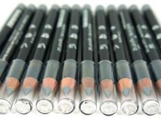 L&auml;pp- & Eyeliner-penna Gr&aring;/Silver (12-pack)