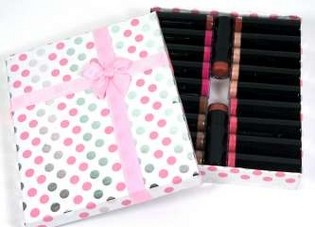 L&auml;ppstift 5 f&auml;rger i rosa f&ouml;rpackning (20-pack)