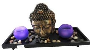 Buddha Dekorationsfigur med V&auml;rmeljush&aring;llare (1 st)