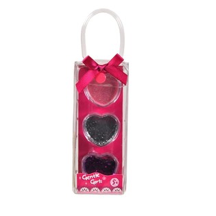 12-pack Glitterpulver i Hj&auml;rtform (3 delar per set)