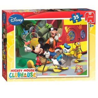 Jumbo Disney Mickey Mouse Clubhouse P&aring; Resa Pussel 35 Bitar (3 st)