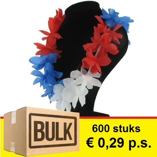 ***BULKERBJUDANDE*** HAWAIIKRANS - R&Ouml;D / VIT / BL&Aring; (600 st)