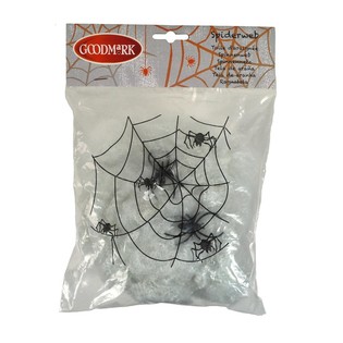 Halloween Spindeln&auml;t Dekoration med 2 Spindlar (4-pack)