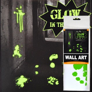 GLOW IN THE DARK VÄGGDEKORATION STICKERS (6 st)