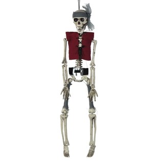 H&auml;ngande Skelett Pirat 40 cm (6-pack) - Halloween-dekoration Grossist
