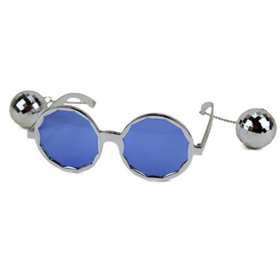DISCO PARTYGLAS&Ouml;GON MED DISCOBOLLAR (6-pack)