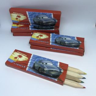 Disney Cars F&auml;rgpennor - 4-pack i Ask (48 st.)