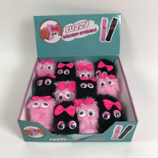 PLYSCH FUZZY SNAP-ARMBAND / FUZZY CLIC (12 st)