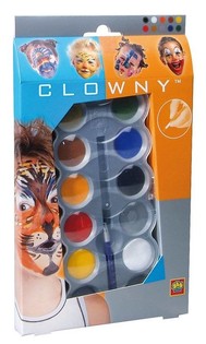 SES Clowny Ansiktsfärg Vattenbaserad (10 Färger) (1 st.)