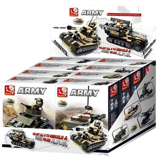 Sluban Militärtank eller APC 8-i-1 M38-B0587 (1 Display / 8 st)