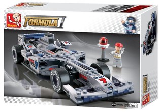 Sluban F1 Racerbil Silver M38-B0352 (1 st)