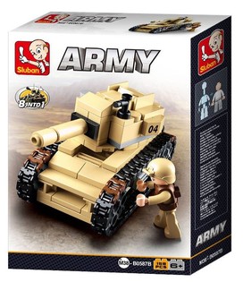 Sluban Army 8-i-1 Stridsvagn M38-B0587B (1 st.)