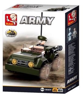 Sluban 8-i-1 Jeep M38-B0587F (1 st)