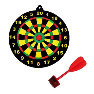 DARTSPEL MED SUGKOPP F&Ouml;R FISKDAMM (48 st.)