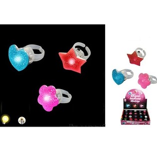 LYSANDE MULTIF&Auml;RGADE RINGAR I DISPLAY (36 st.)