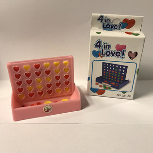 4 i rad-spel i hjärtform (12-pack)