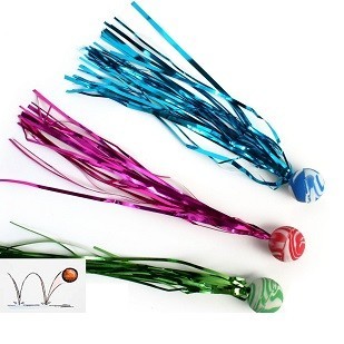 Studsboll med L&aring;ngt Band, 2,5 cm (48-pack)