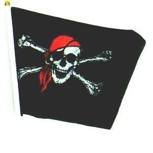 PIRATFLAGGA P&Aring; PINNE (48-pack)