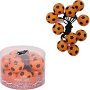 Ljusslinga Orange Fotboll - 10 Lampor (6 st)