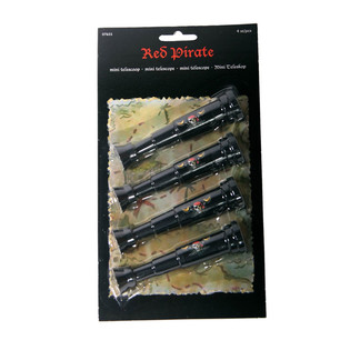 4-pack PIRATTELESKOP PÅ KARTA (12st.)