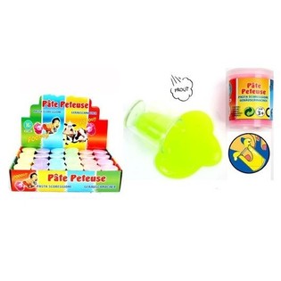 Putty Slime Neonf&auml;rger i Display (24 st)