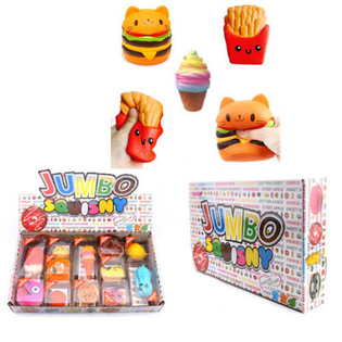 JUMBO Squishies i Display (12-pack) - V&auml;ldoftande Stressbollar