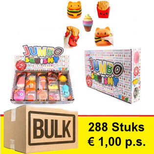 *** BULKERBJUDANDE *** JUMBO SQUISHY i Display (288 st.) - TREND!