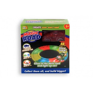 MAGIC ROAD MED GLOW IN THE DARK-BIL, 48 delar (2 st.)