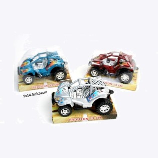 COOLA FRIKTIONSBUGGY P&Aring; BLISTERKORT, 13 CM L&Aring;NGA (12-pack)
