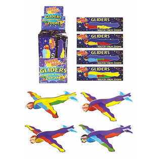 KASTFLYGPLAN FIGHTER GLIDERS – MODELL: SUPERHJÄLTAR I DISPLAY (48-pack)