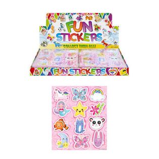 FUN STICKERS &ndash; MODELL: S&Ouml;TA KLISTERM&Auml;RKEN (120 st.)