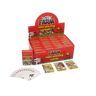 MINI-SPELKORT &ndash; MODELL BONDG&Aring;RD I DISPLAY (24 st.)