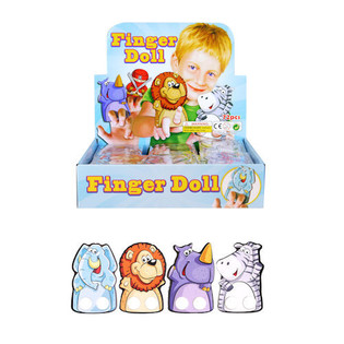 Fingerdjur Figurer i Display (72 st)