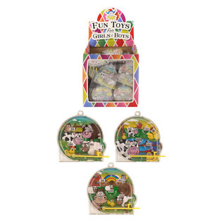 Fiskdamm Mini Flipper-spel Bondg&aring;rdsdjur i Display (108 st)