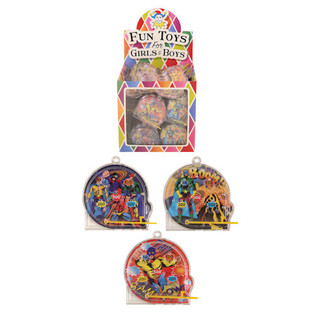 Mini Flipper-spel Superhj&auml;ltar f&ouml;r Godisp&aring;se i Display (108 st)