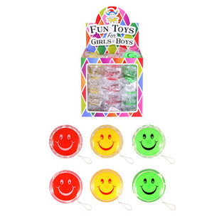 Glada Smiley Yo-yo i Display (36 st.)