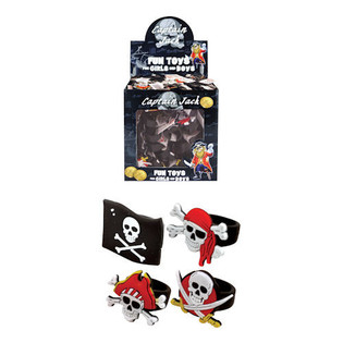 Barnringar Pirater i Silikon (156 st) - Partihandel