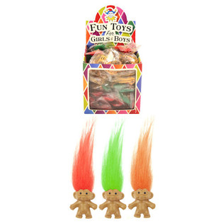 Lyckohjuls-troll leksaksfigurer i display (72 st)