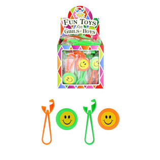 GLADA SMILEY DISCSKJUTARE I DISPLAY (48 st.)