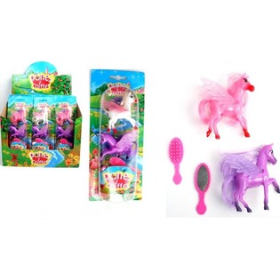 2-DELAT PONYSET MED BORSTAR I DISPLAY (12 st)