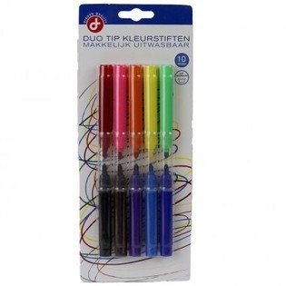 10-PACK F&Auml;RGPENNOR P&Aring; KARTA (12 st)