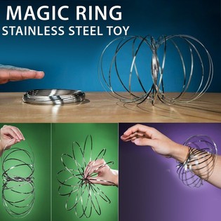 Magiska Ringar / Flow Rings - Kinetic 3D - SILVER | P&Aring; KORT (12 st)