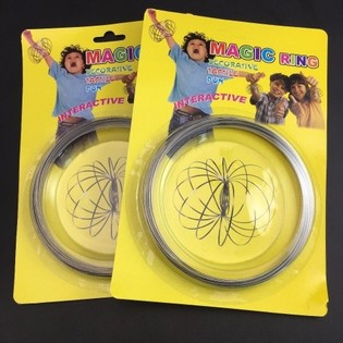 Magic Rings / Flow Rings - Kinetisk 3D Magisk Ring - MULTIF&Auml;RG | P&Aring; KORT (12 st)