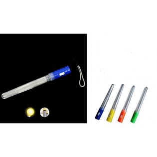 FLERFÄRGADE LYSANDE STAVAR, 18 cm långa (24-pack)