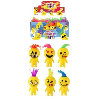 Lysande Squeezy Smiley-dockor i Display (12 st.)
