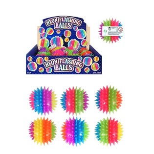 STORA NEON SPIKEY LYSANDE STUDSBOLLAR, 7,5 cm. I DISPLAY (12 st.)