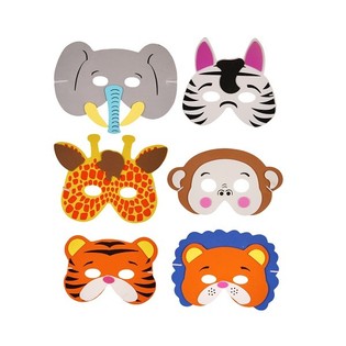 MIX DJURMASKER AV FOAM (24 st)